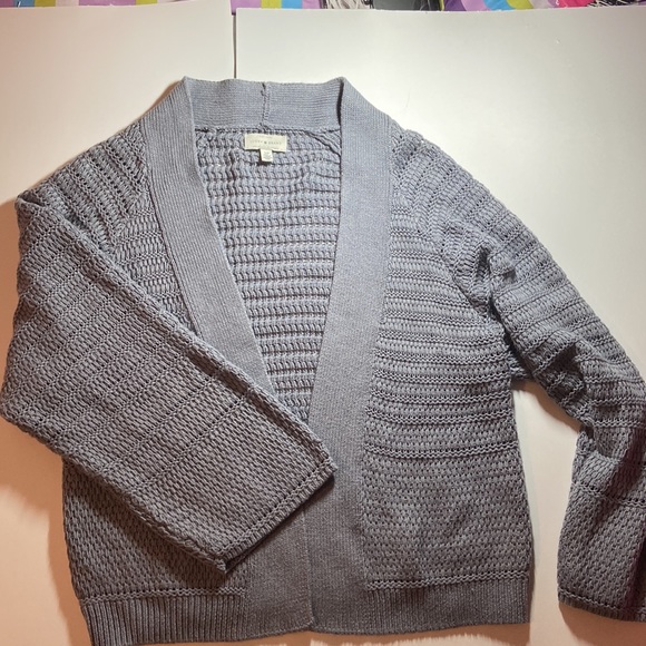 Lucky Brand Sweater in Grey Cotton Blend - Picture 4 of 8